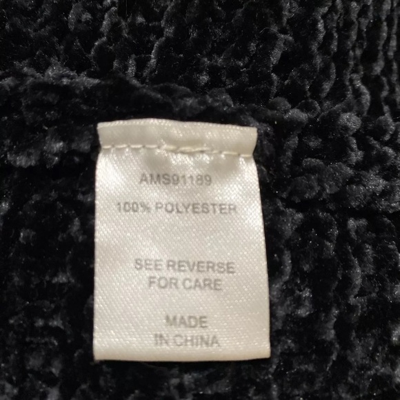 Alison Andrews Black soft Open Front Cardigan Sweater black size L - Picture 3 of 4